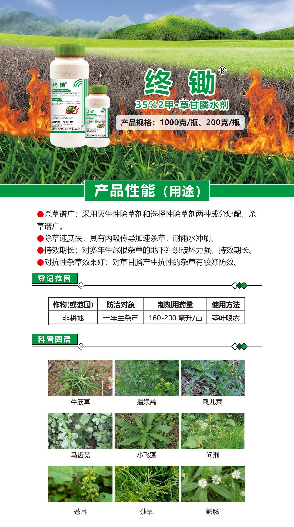 [终锄]2甲·草甘膦35%水剂 - 农一网 -16899.